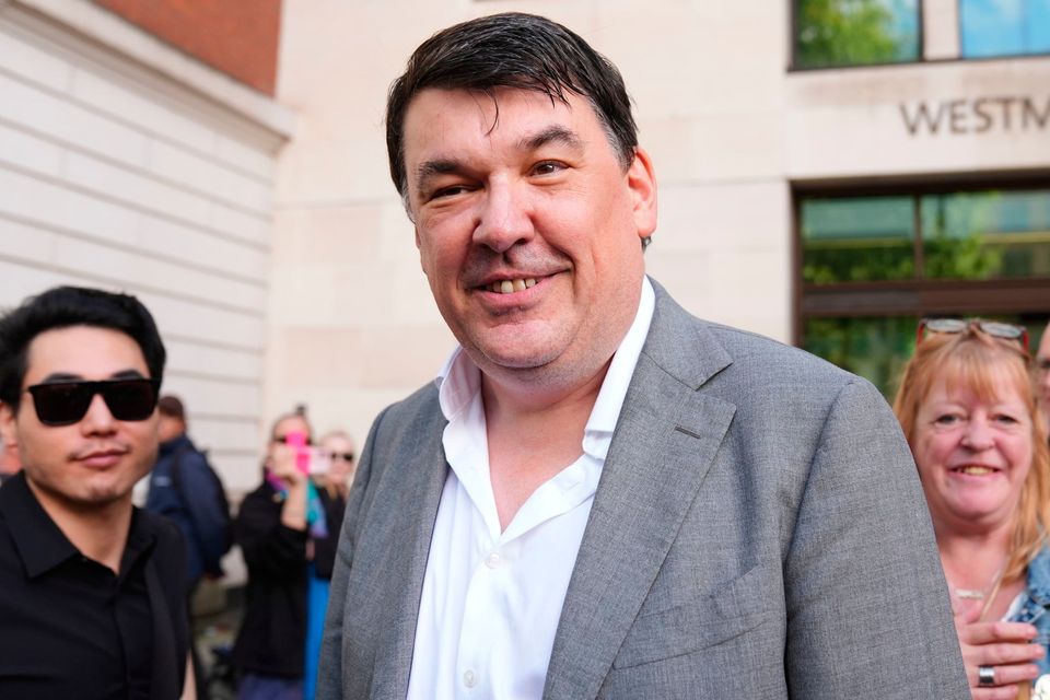 Graham Linehan leaves Westminster Magistrates’ Court, London, during his trial over an alleged harassment of a transgender woman. Photo: PA